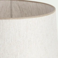 Abat-jour conique en tissu D45cm - blanc