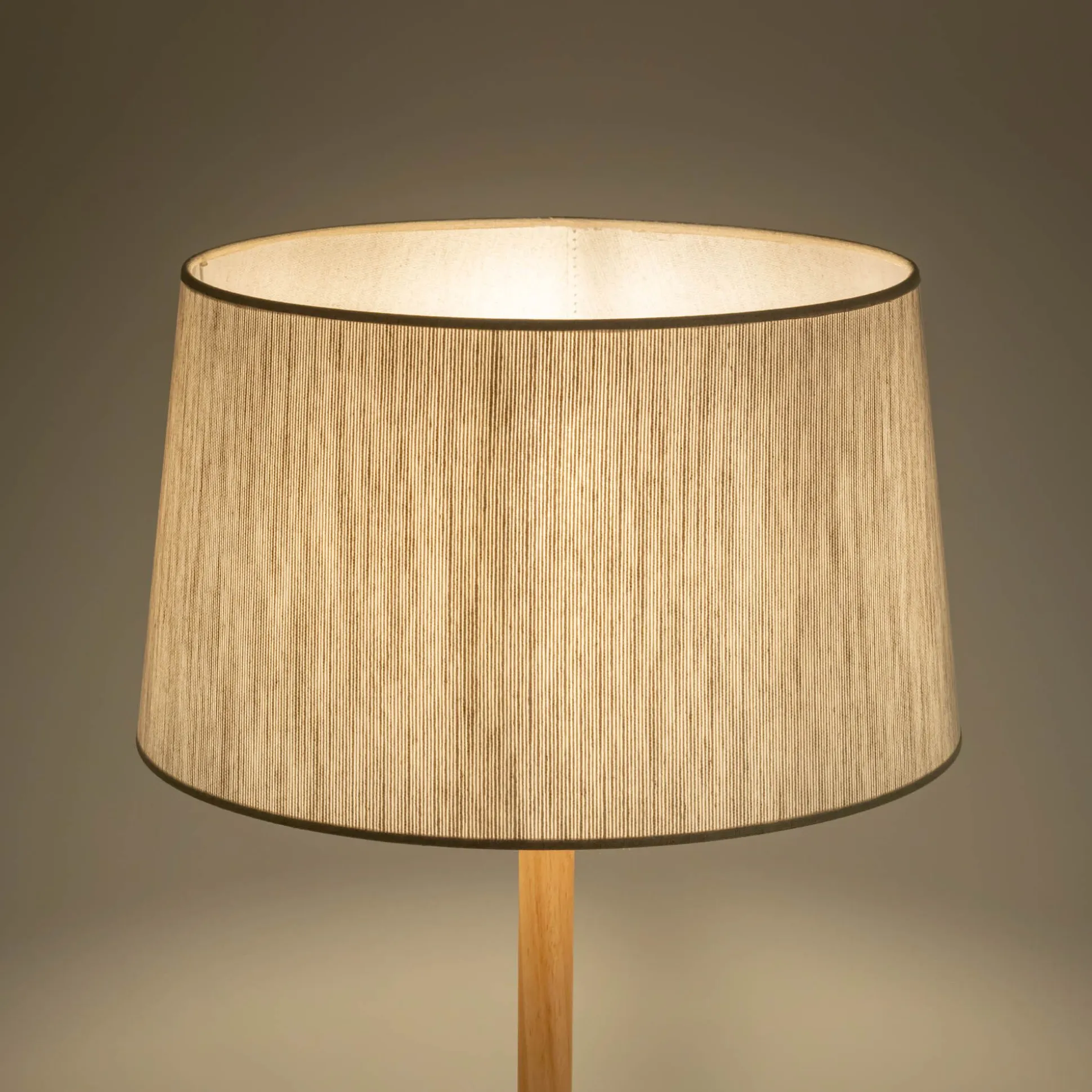 Abat-jour conique en tissu D45cm - blanc