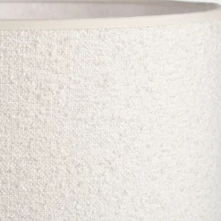 Abat-jour cylindrique en bouclette D32cm - blanc
