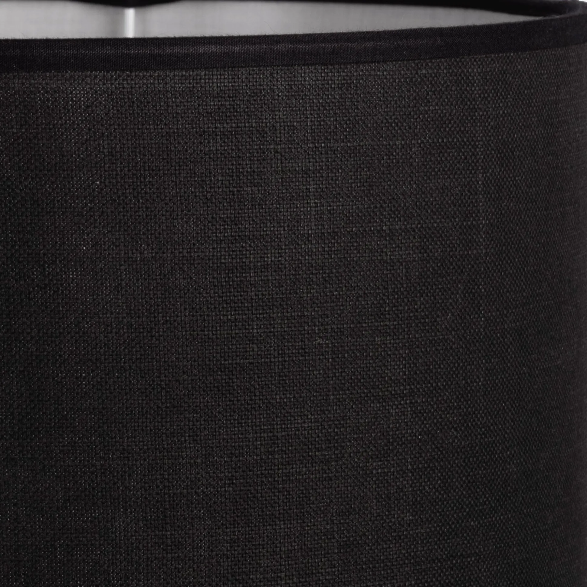 Abat-jour cylindrique en coton D40cm - noir