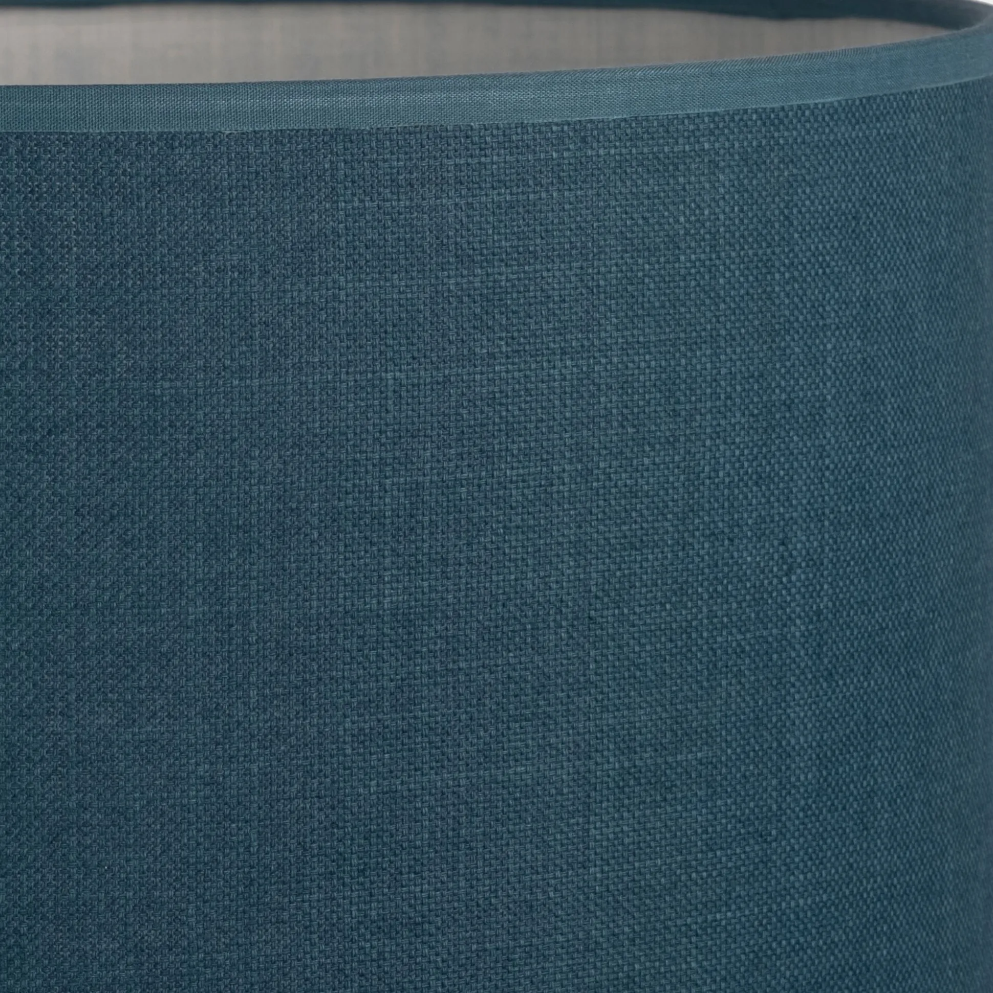 Abat-jour cylindrique en coton D40cm - bleu figuerolles