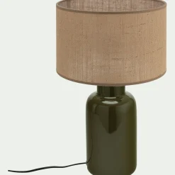 Abat-jour cylindrique en cotonette D28cm - beige
