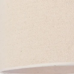 Abat-jour cylindrique en coton D50cm - blanc écru
