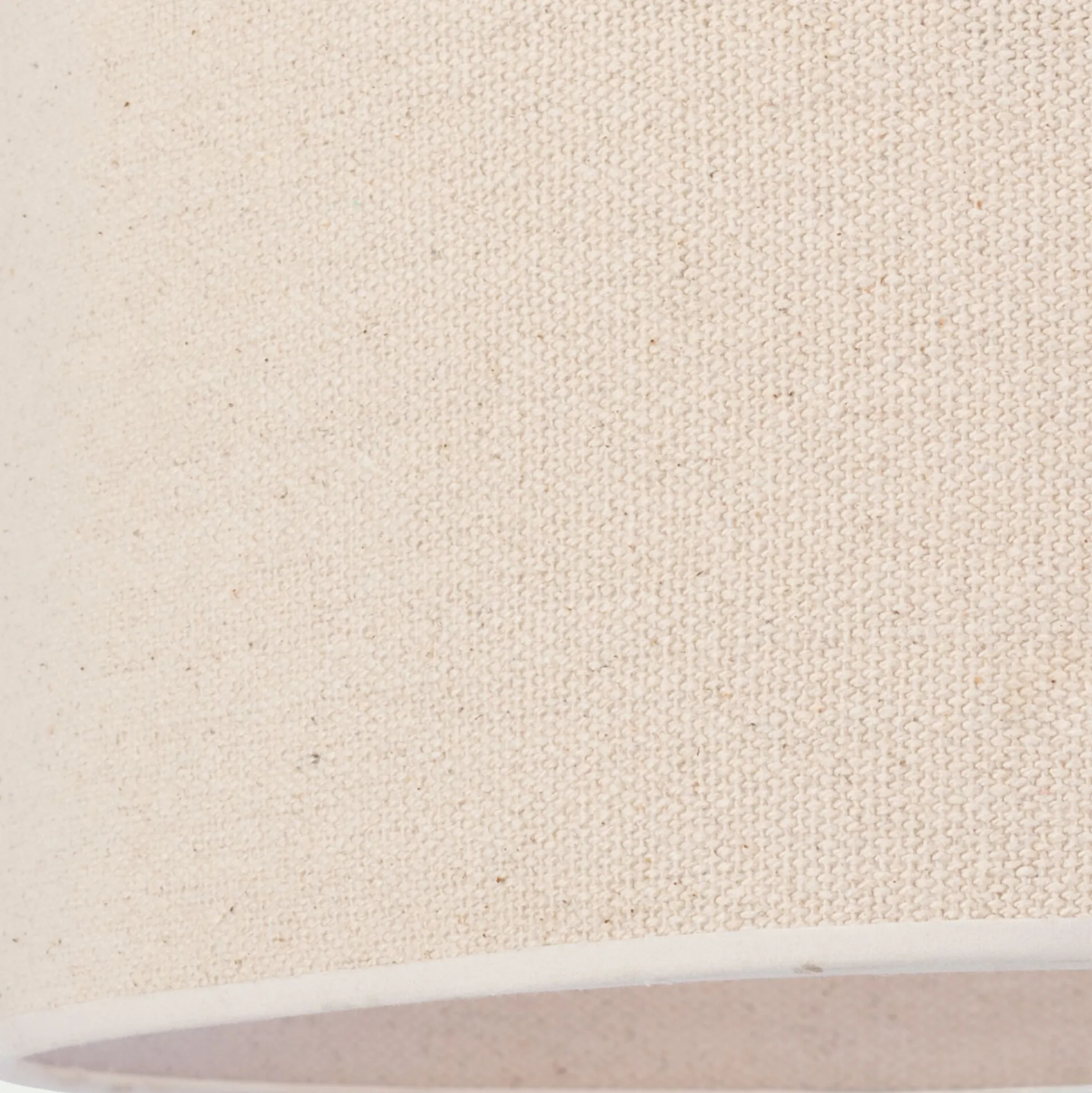 Abat-jour cylindrique en coton D50cm - blanc écru