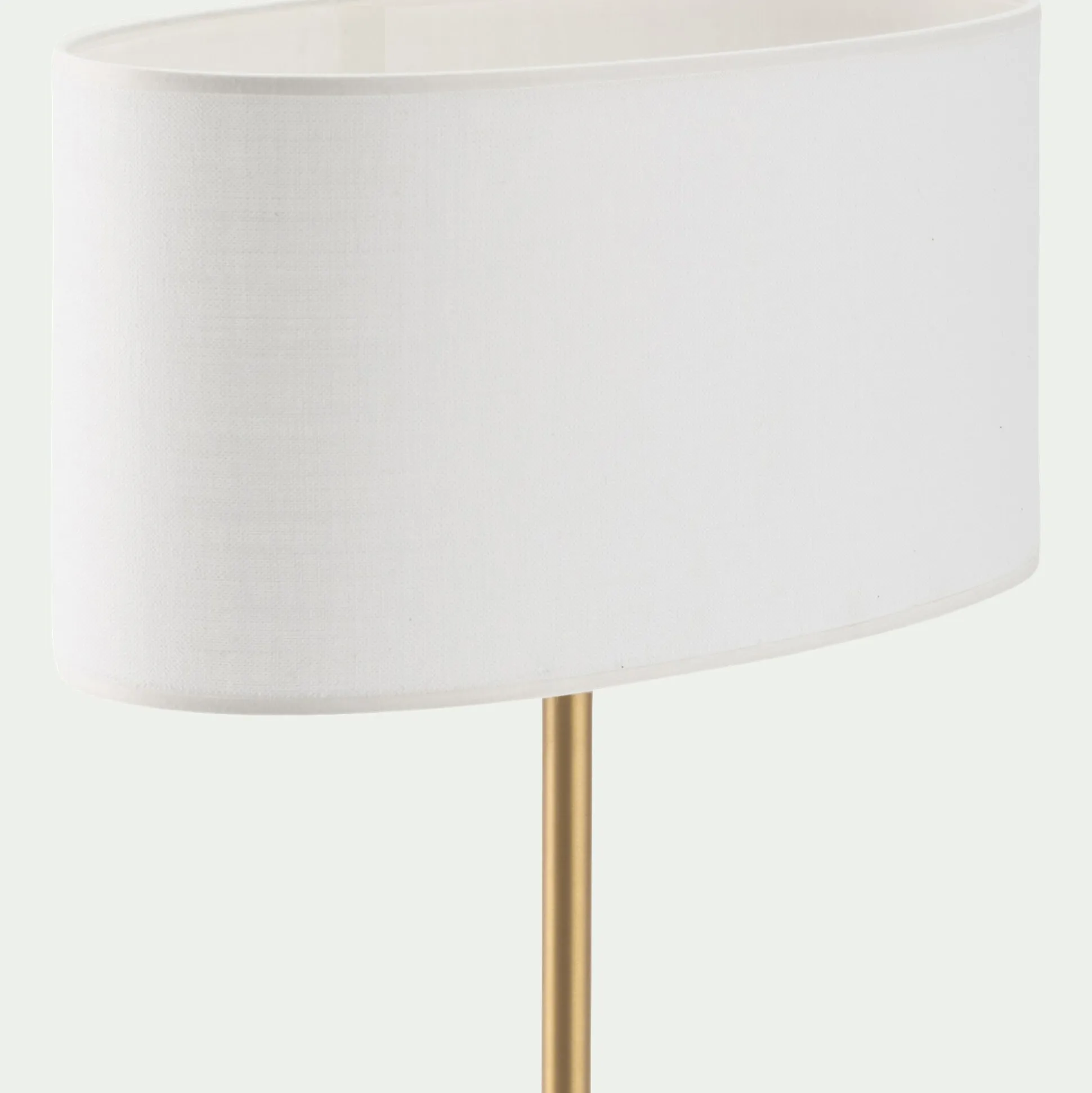 Abat-jour cylindrique en coton D32cm - blanc