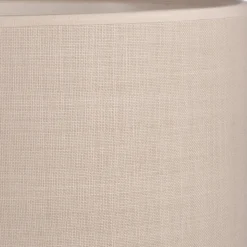 Abat-jour cylindrique en coton D40cm - beige roucas
