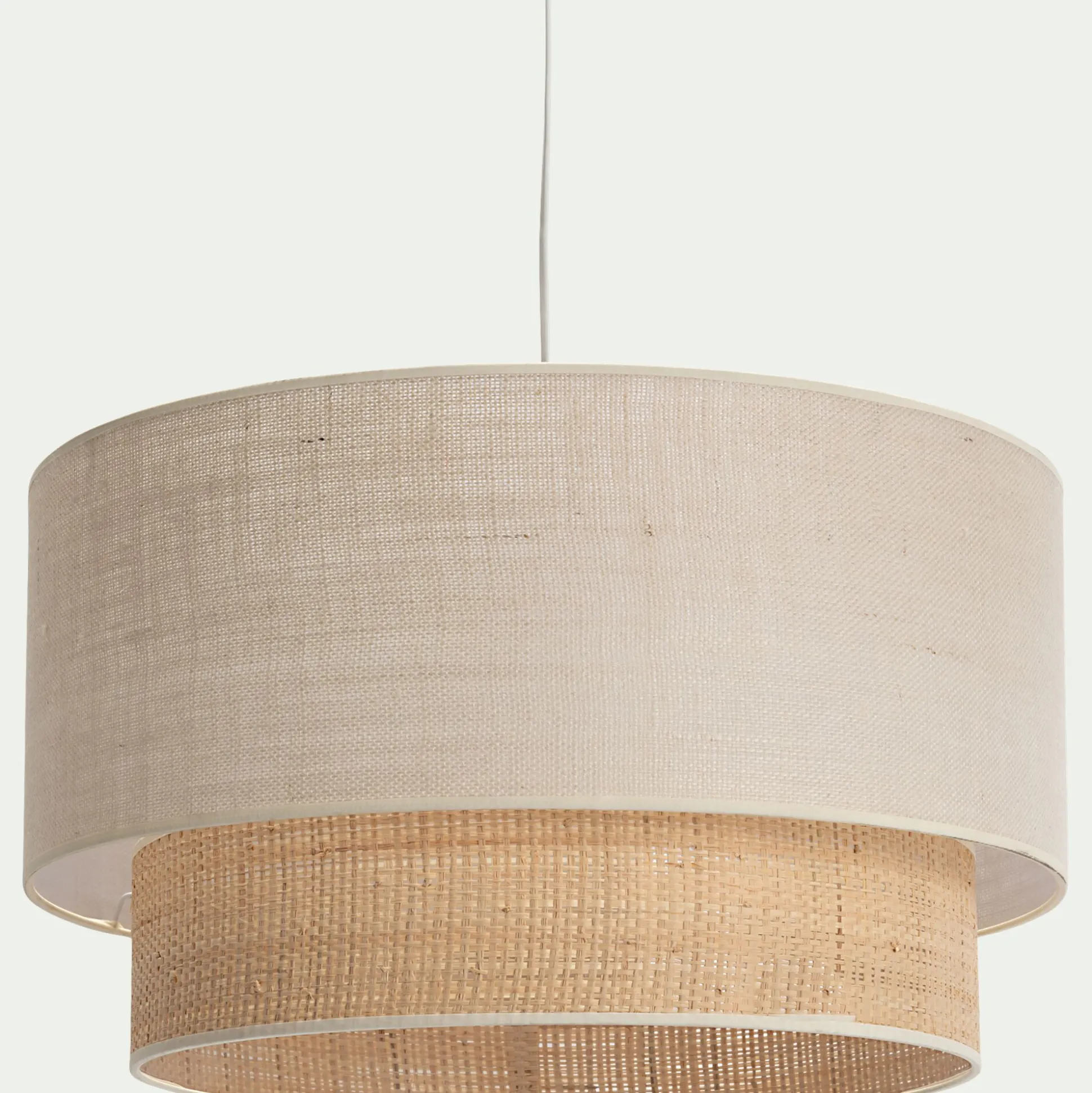 Abat-jour cylindrique en jute D50cm - naturel