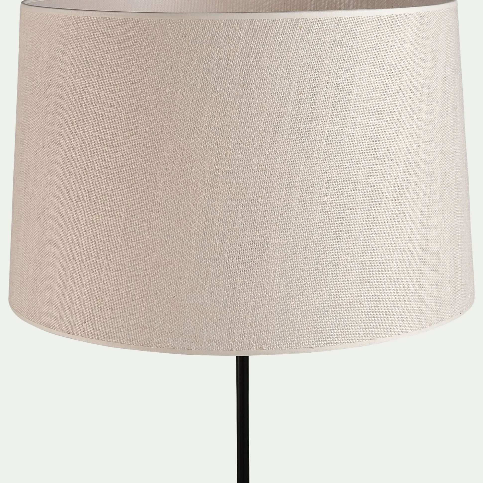 Abat-jour cylindrique en jute D55cm - blanc
