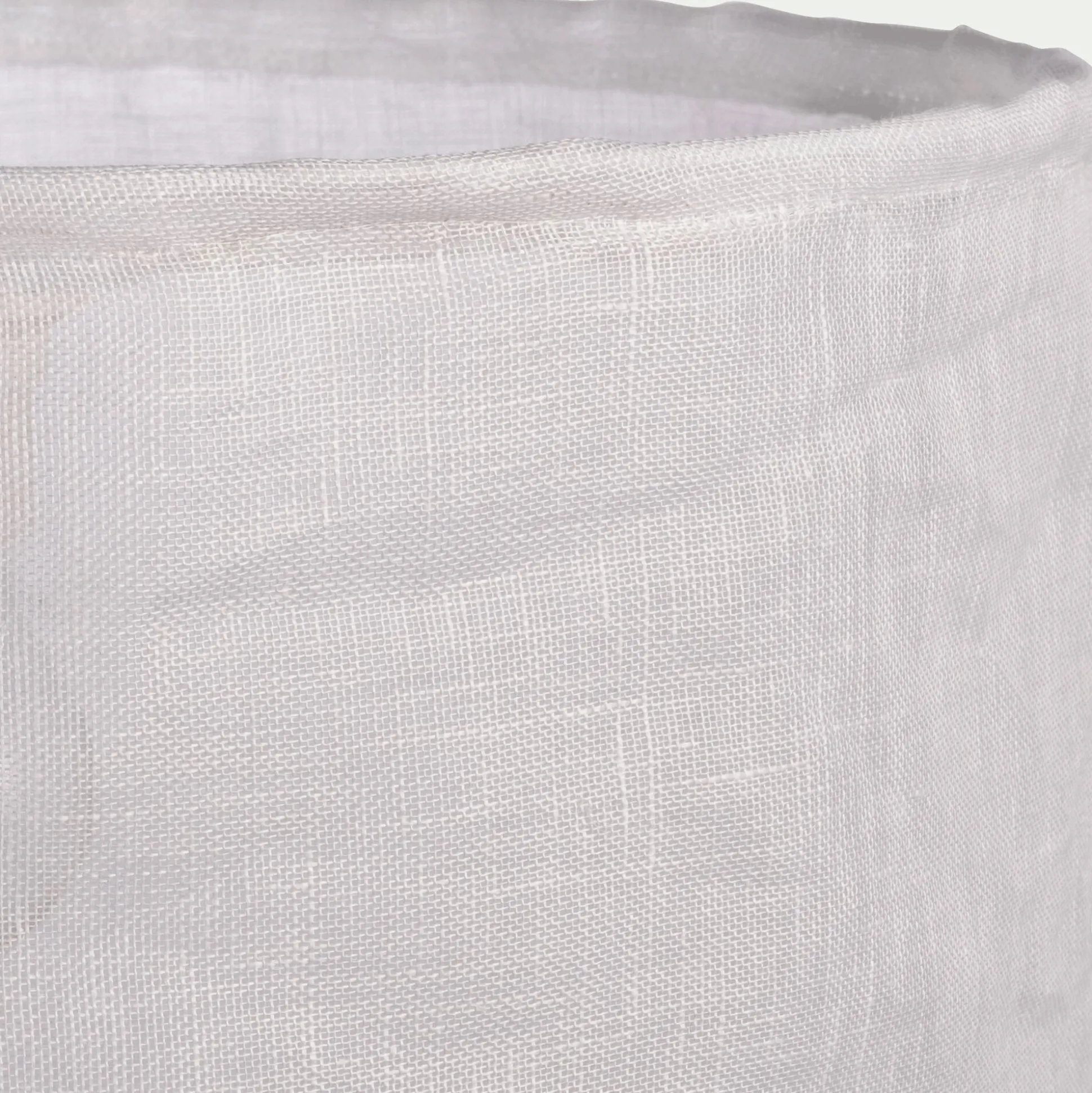 Abat-jour cylindrique en lin D35cm - blanc