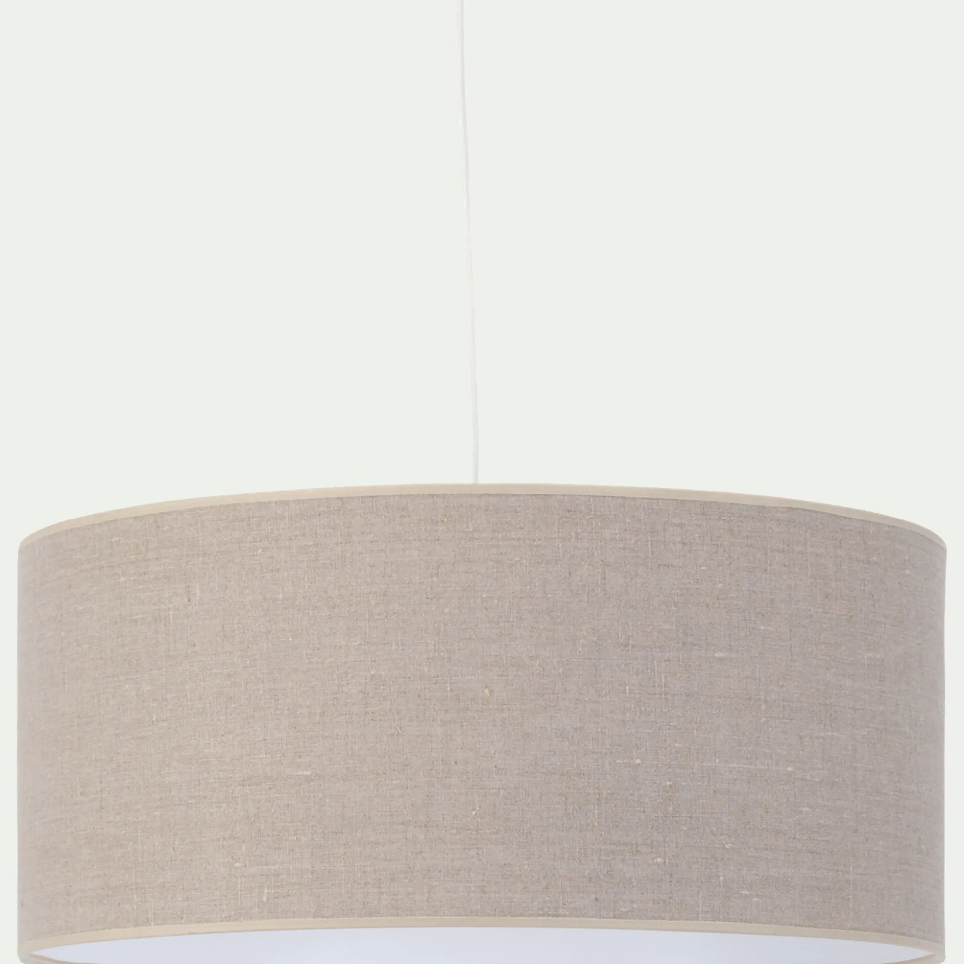 Abat-jour cylindrique en lin D55cm - naturel
