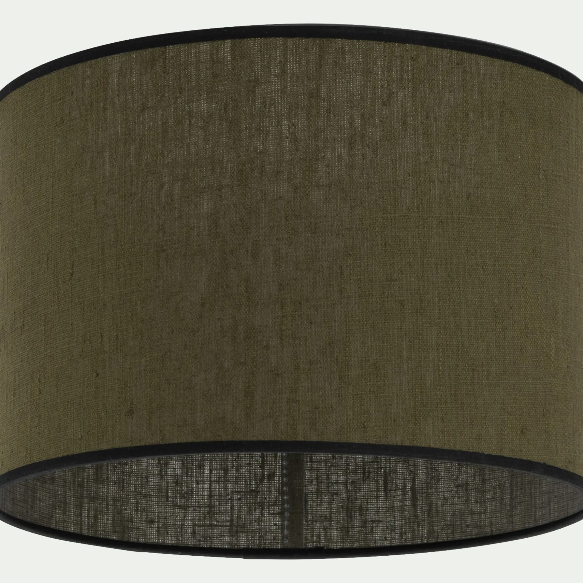 Abat-jour cylindrique en lin D32cm - vert