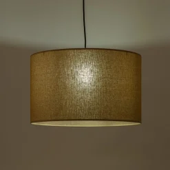 Abat-jour cylindrique en papier tressé D50cm - naturel