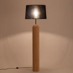 Abat-jour en jute D55cm - noir