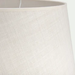 Abat-jour tambour en coton - D45cm beige roucas
