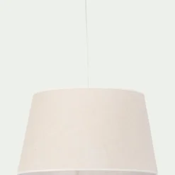 Abat-jour tambour en jute D45cm - blanc écru