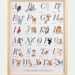 Abécédaire illustré et encadré A3