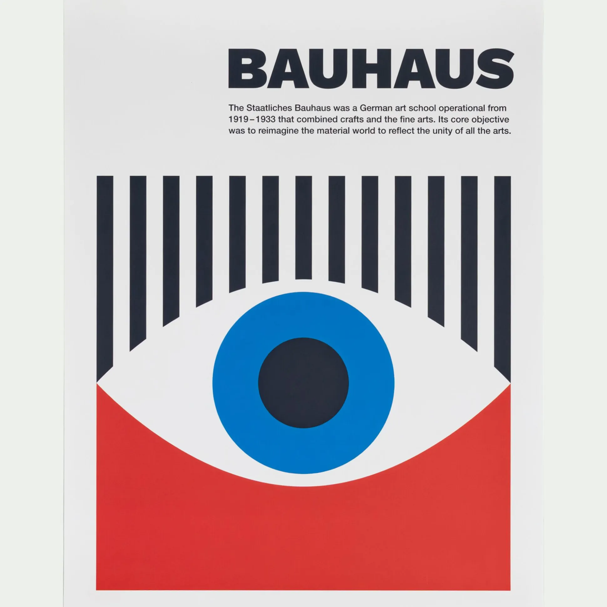 Affiche œil 30x40cm - bleu