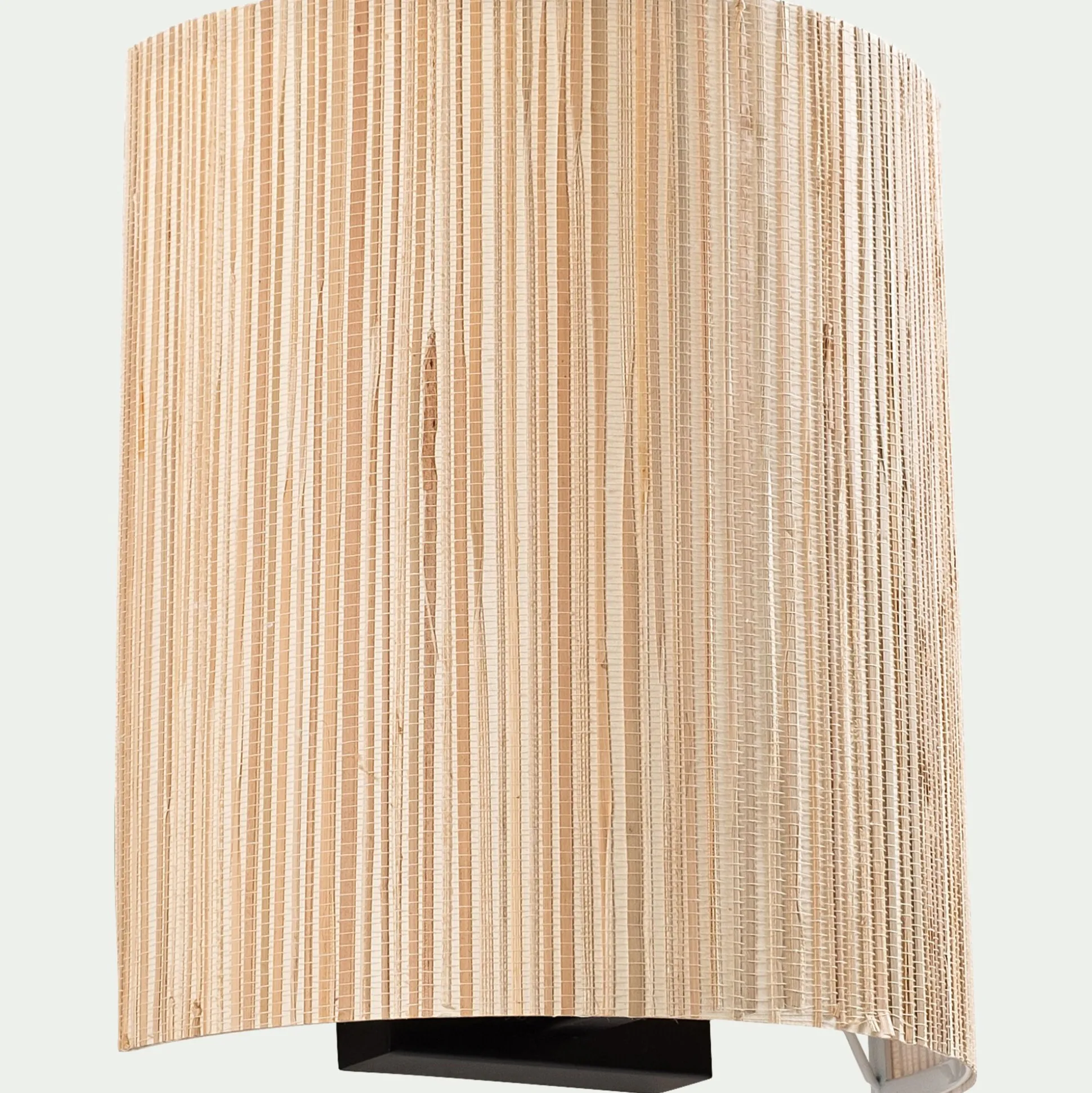 Applique électrifiée en acier et algues H26cm - naturel