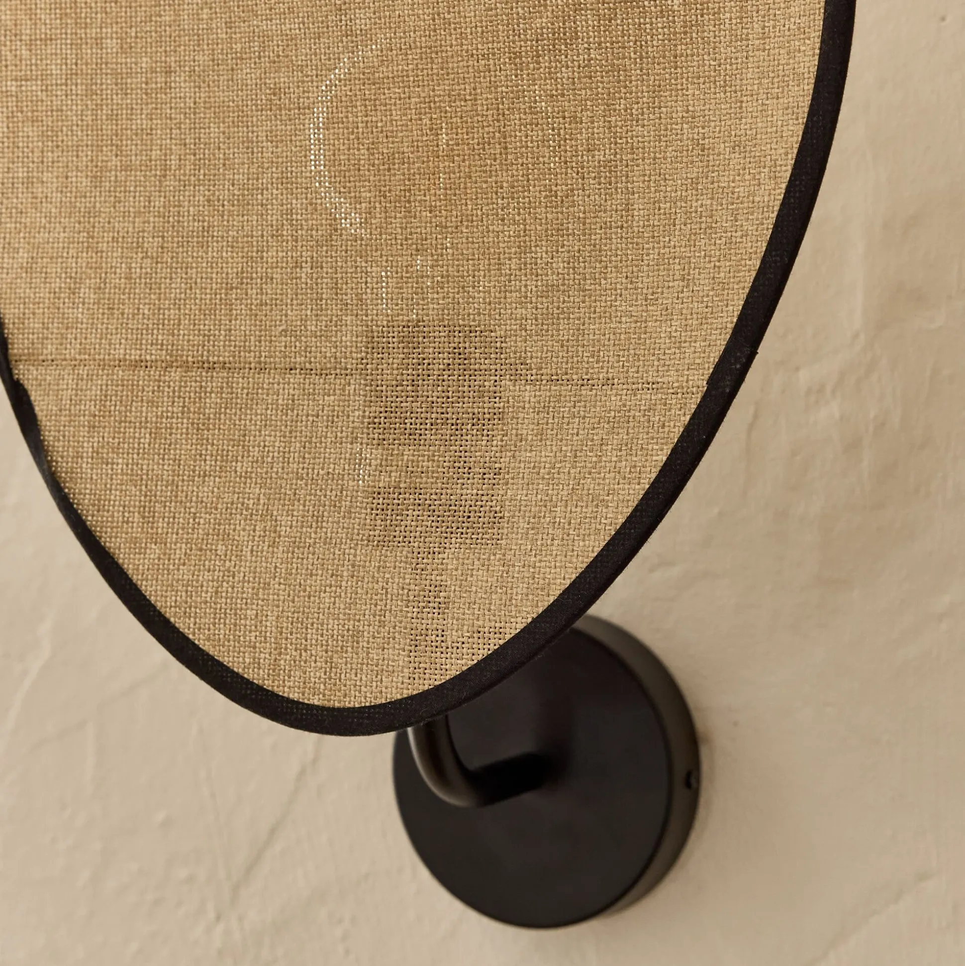 Applique électrifiée en papier tressé H39cm - naturel