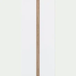 Armoire de dressing 2 portes battantes en bois effet chêne H235xL100cm - blanc