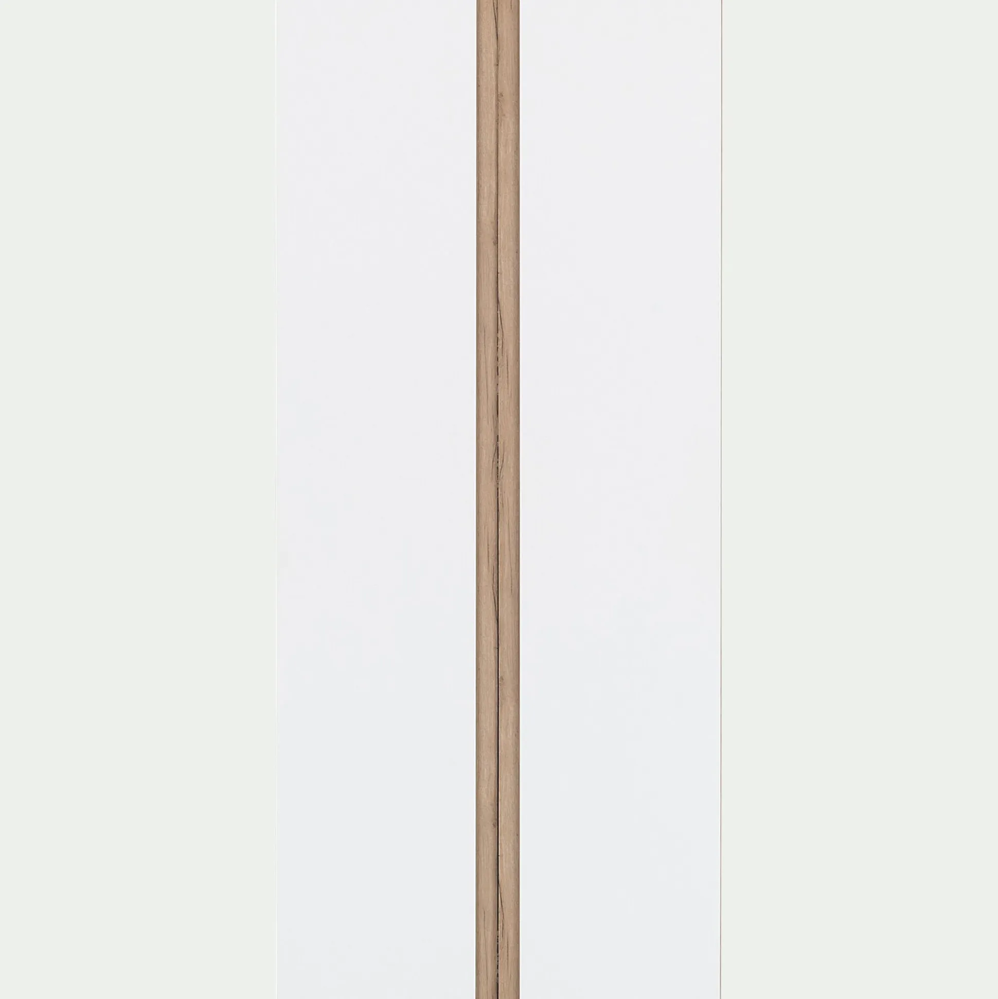 Armoire de dressing 2 portes battantes en bois effet chêne H235xL100cm - blanc