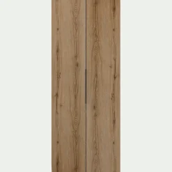 Armoire 2 portes en bois H210cm - bois clair