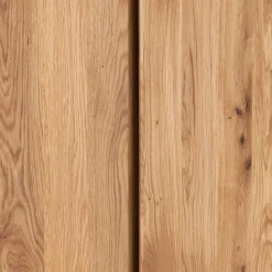 Armoire 2 portes et 1 tiroir en chêne massif H200cm - bois clair