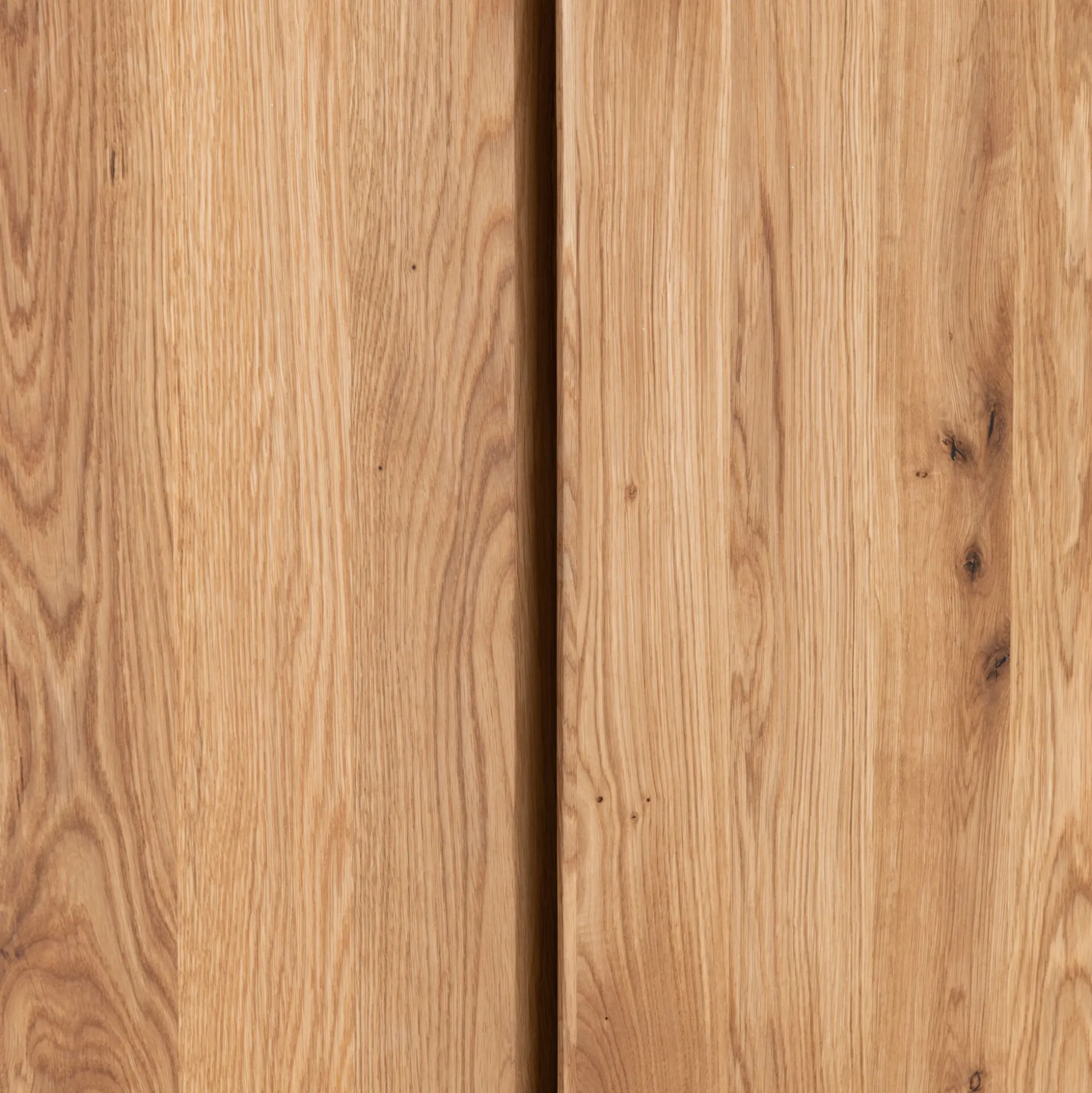Armoire 2 portes et 1 tiroir en chêne massif H200cm - bois clair