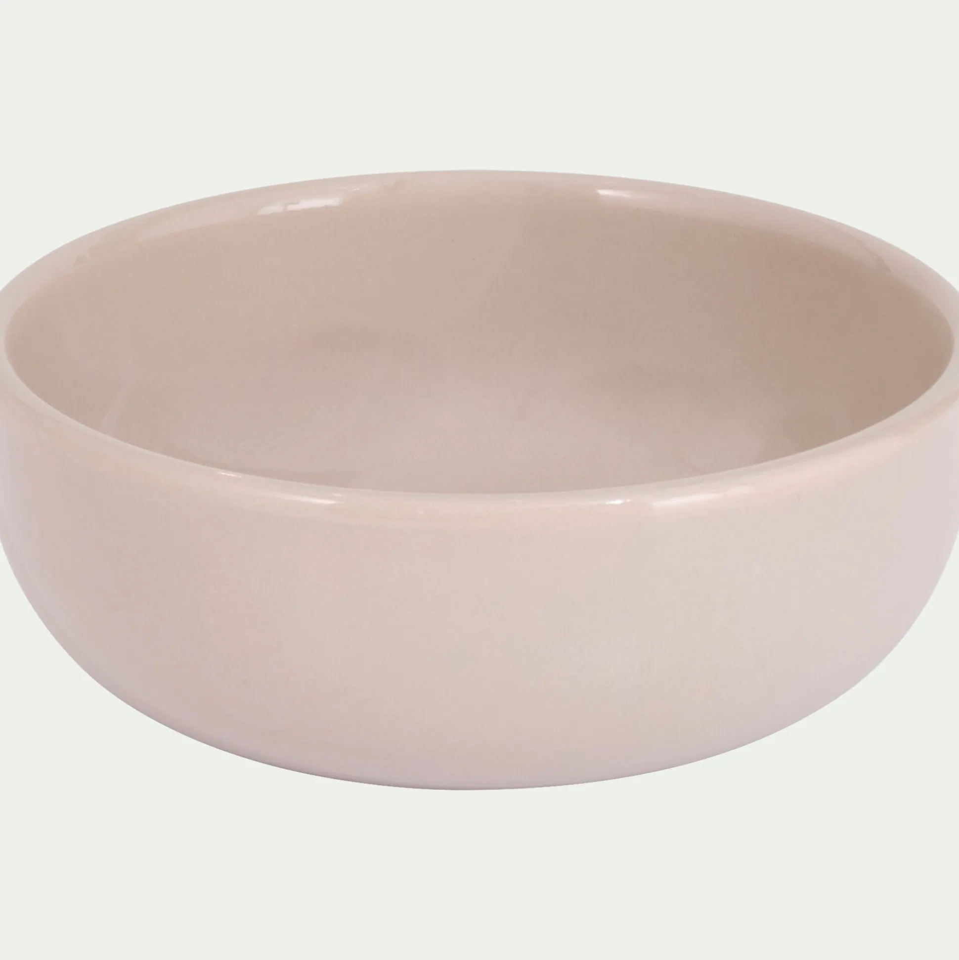 Assiette creuse en faïence D15cm - beige alpilles