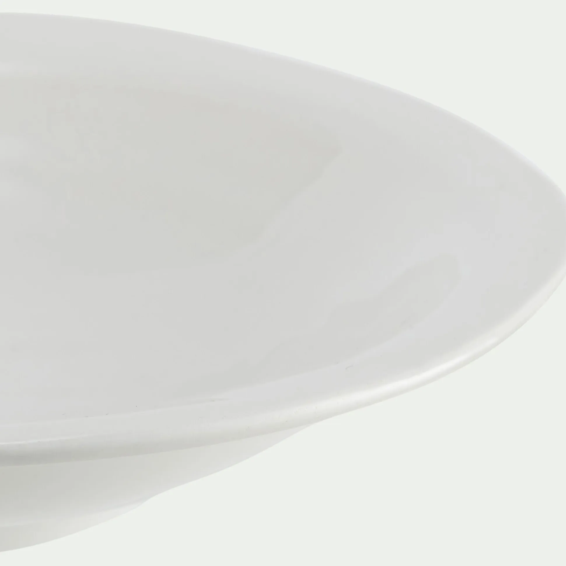 Assiette creuse en faïence D23,5cm - blanc