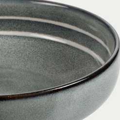 Assiette creuse en grès D17,5cm - bleu calaluna