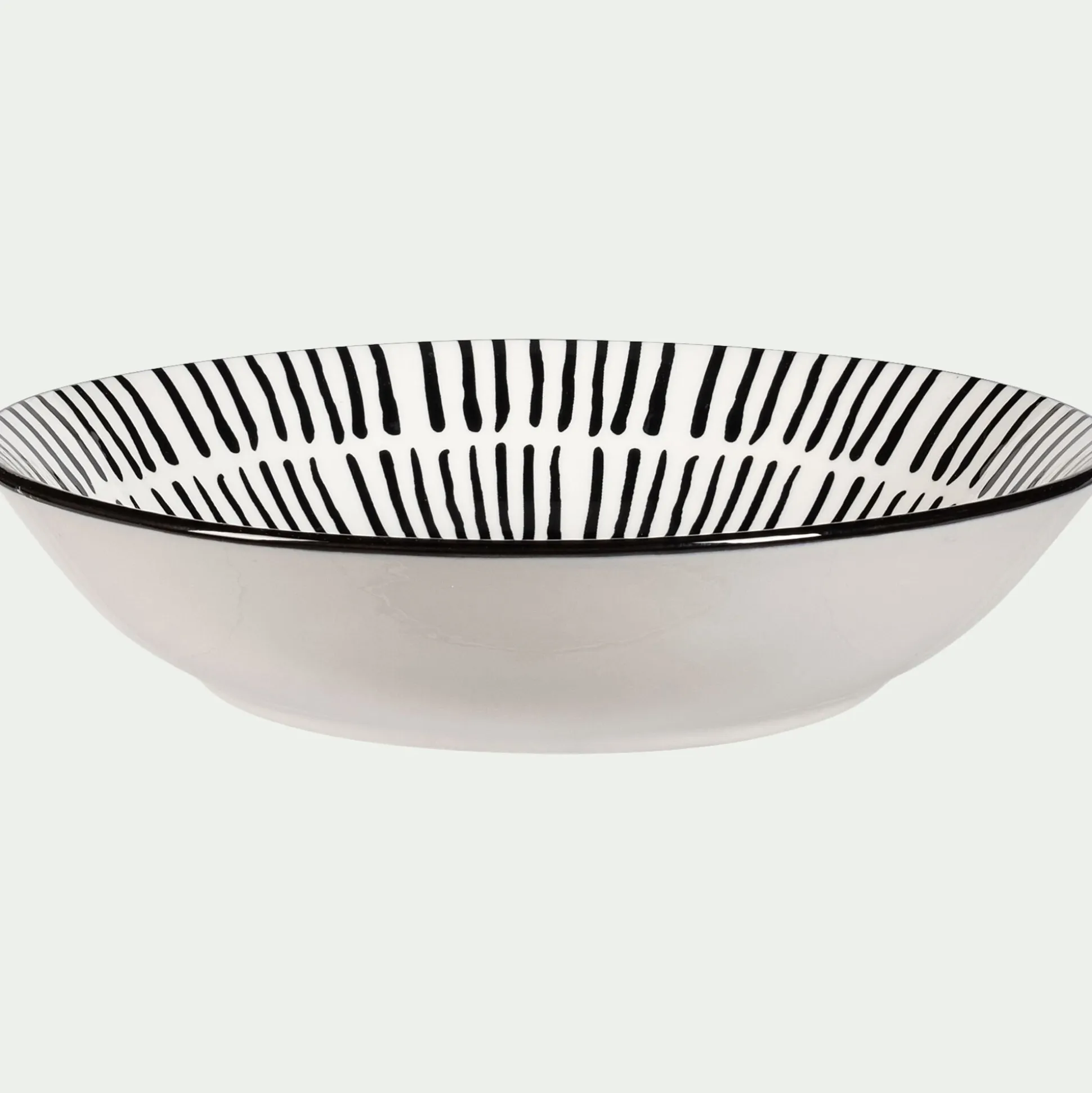 Assiette creuse en porcelaine D20cm - blanc