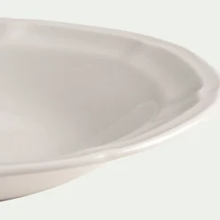 Assiette creuse en porcelaine D22cm - blanc