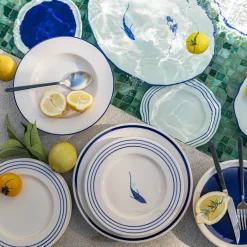Assiette à dessert en faïence D22cm - blanc