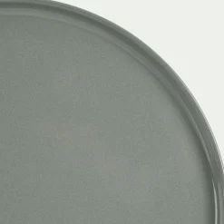 Assiette à dessert en faïence D22,3cm - vert cèdre
