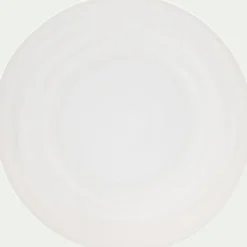 Assiette à dessert en faïence D20cm - blanc