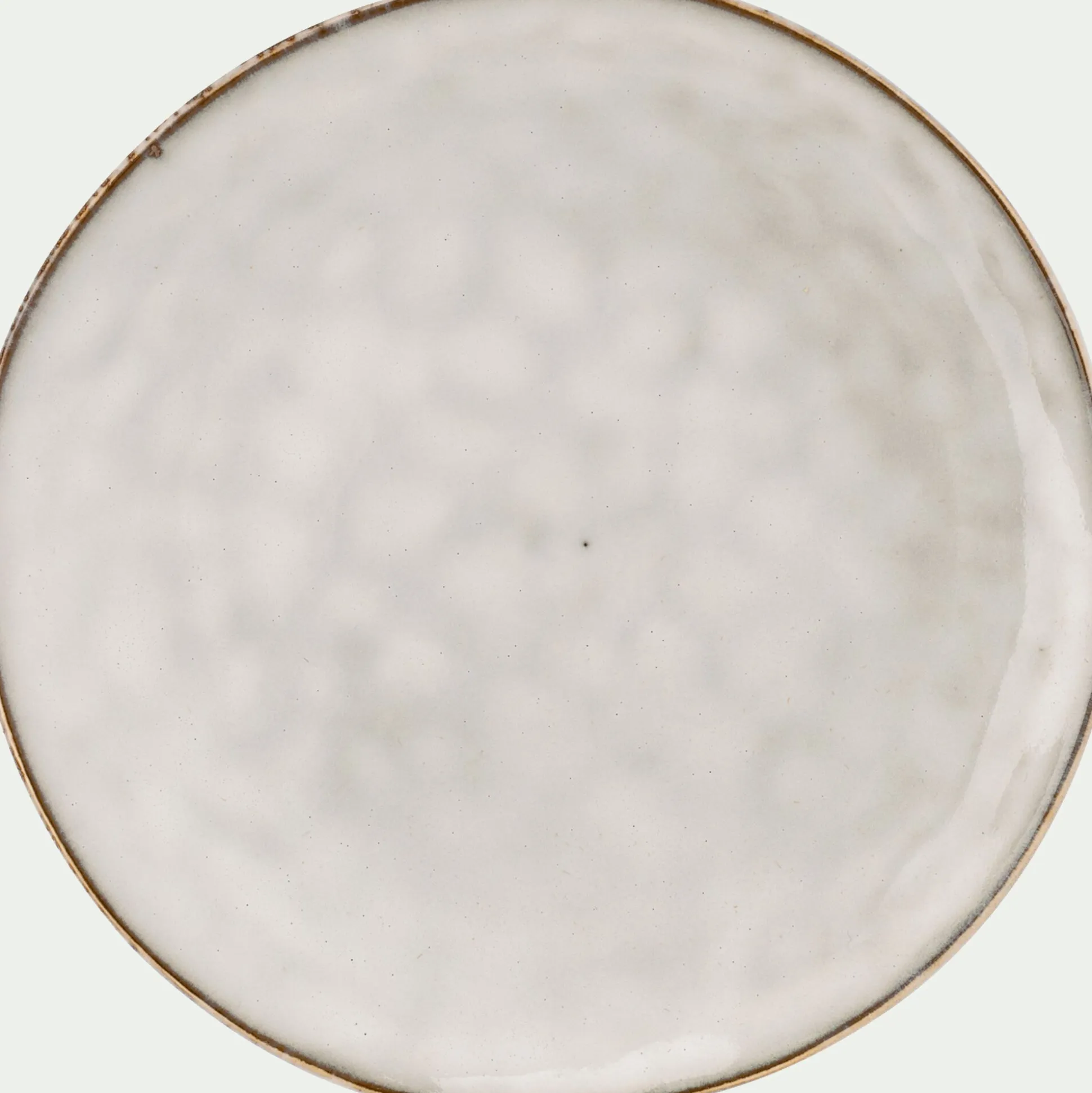 Assiette à dessert en grès D20,5cm - beige roucas