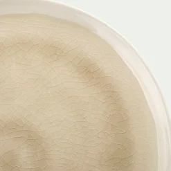 Assiette à dessert en grès D20,5cm - beige alpilles
