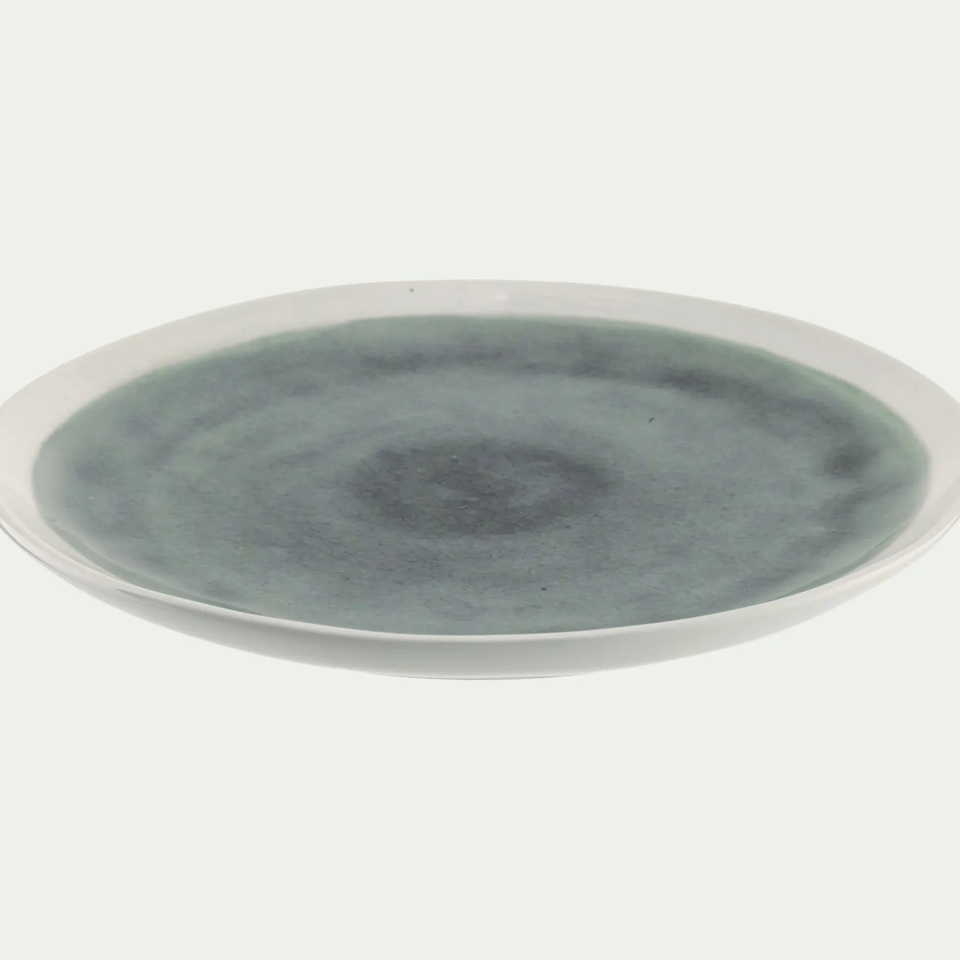Assiette à dessert en grès D20,5cm - bleu autan
