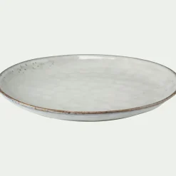 Assiette à dessert en grès D20cm - vert