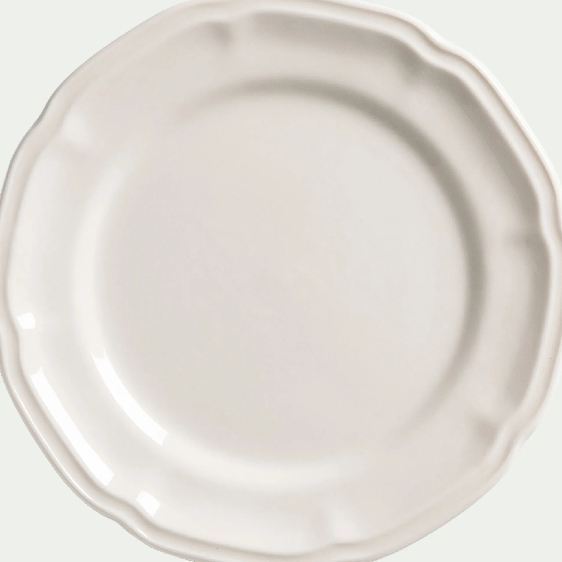 Assiette à dessert en porcelaine D21cm - blanc