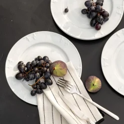 Assiette à dessert en porcelaine D22cm - blanc