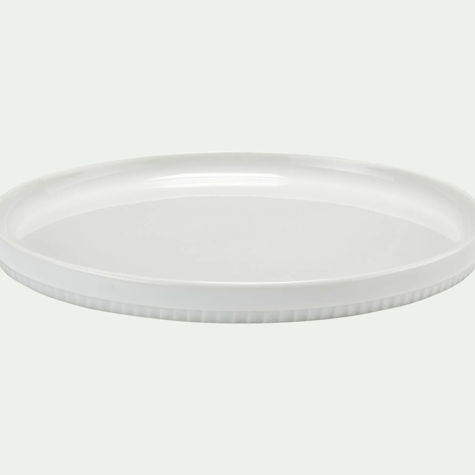 Assiette à dessert en porcelaine D20cm - blanc