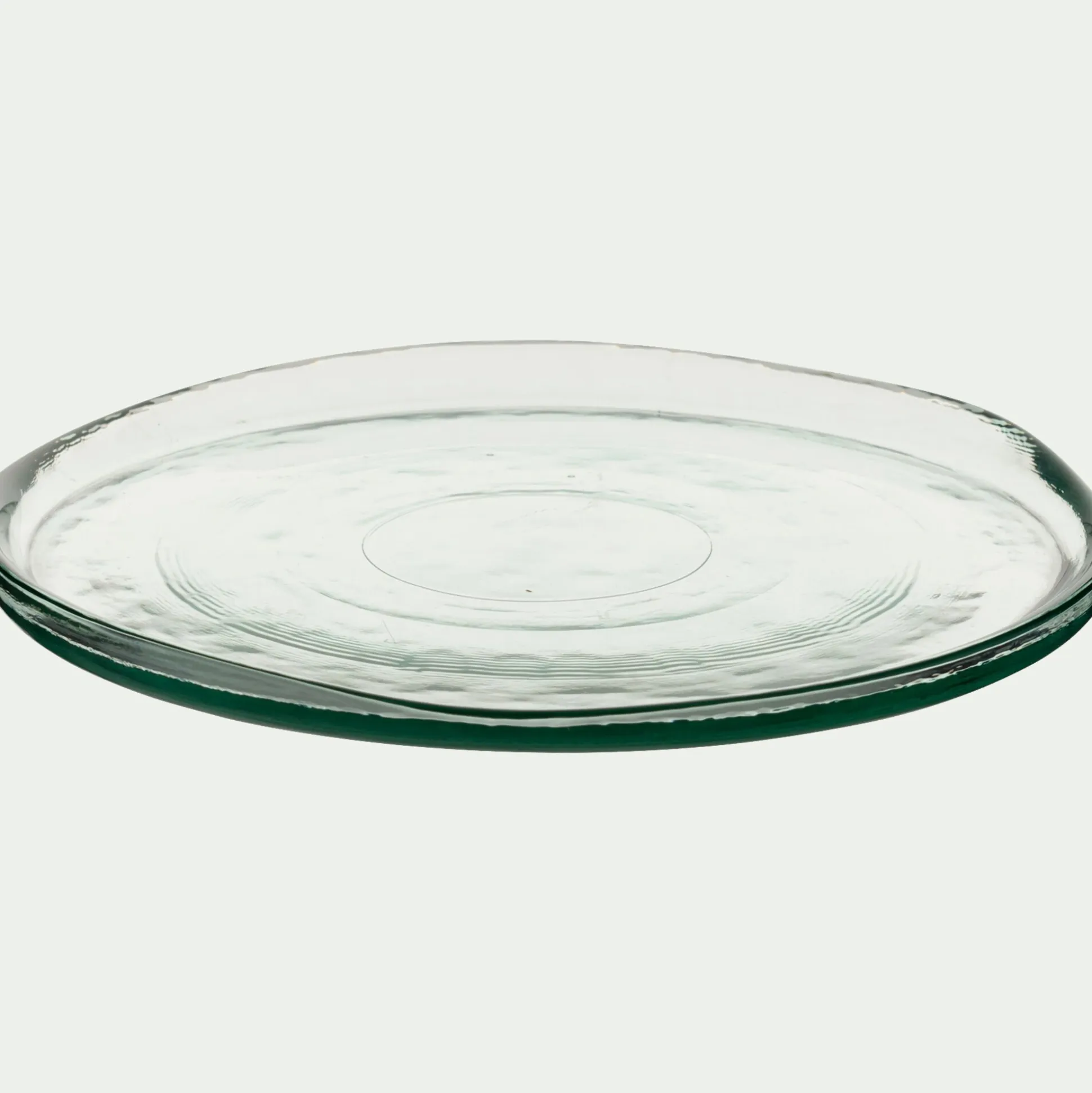 Assiette à dessert en verre D20cm - transparent