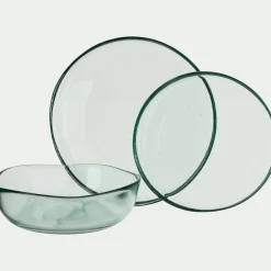 Assiette à dessert en verre D20cm - transparent