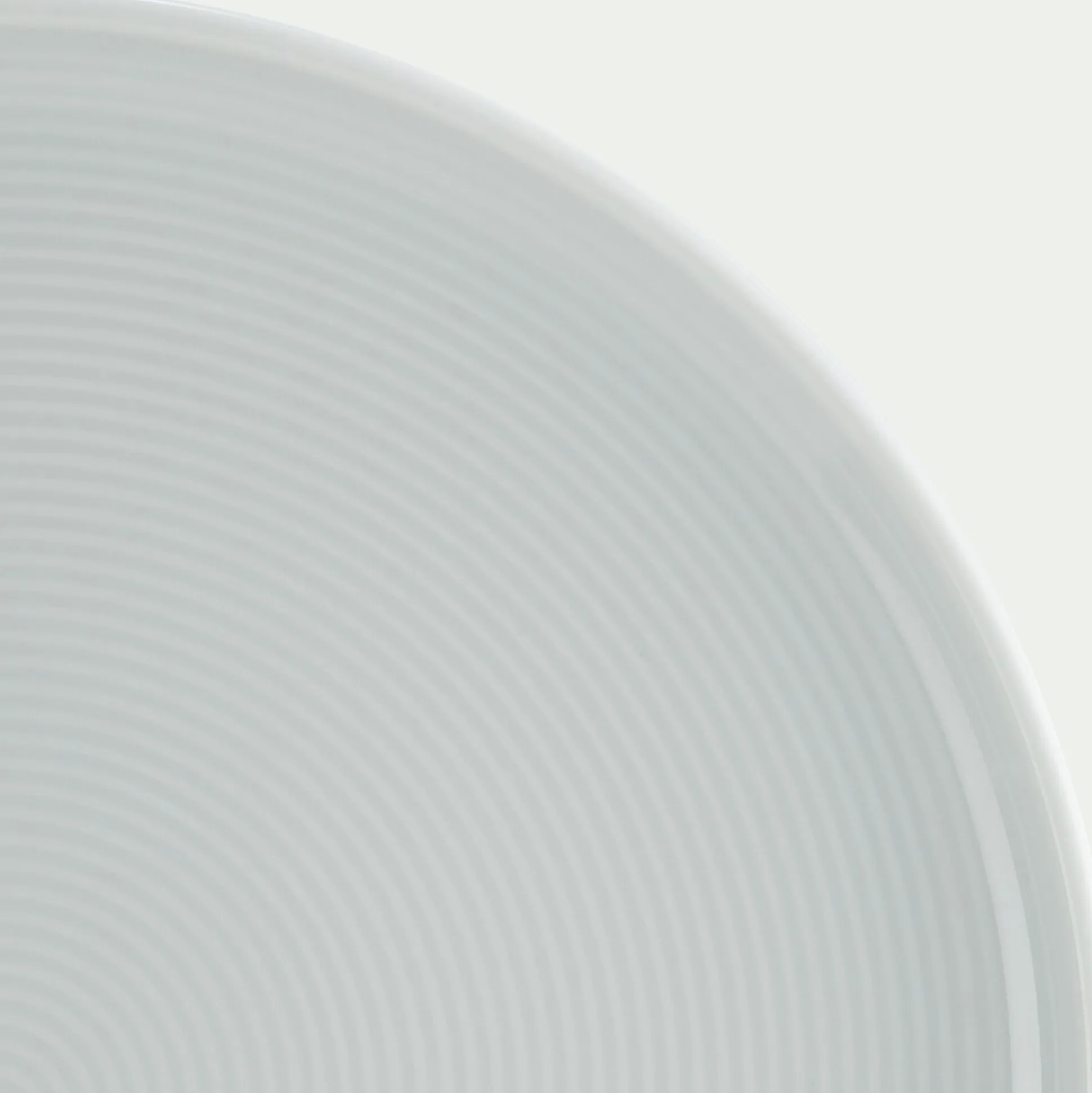 Assiette à dessert spirale en porcelaine D20cm - blanc