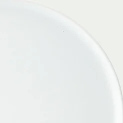 Assiette plate en faïence D28cm - blanc ventoux