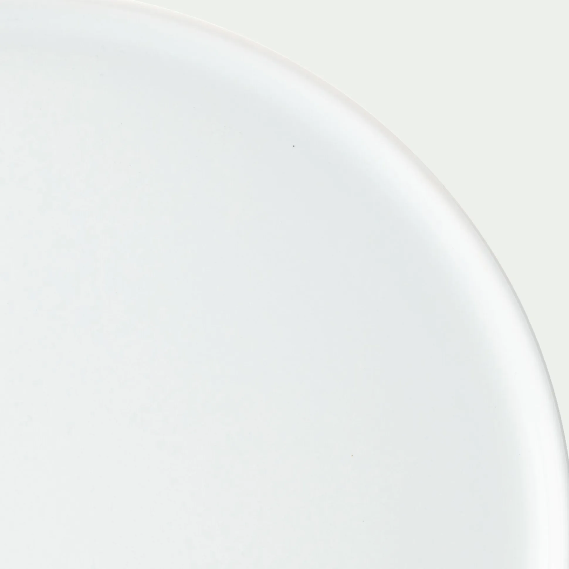 Assiette plate en faïence D28cm - blanc ventoux