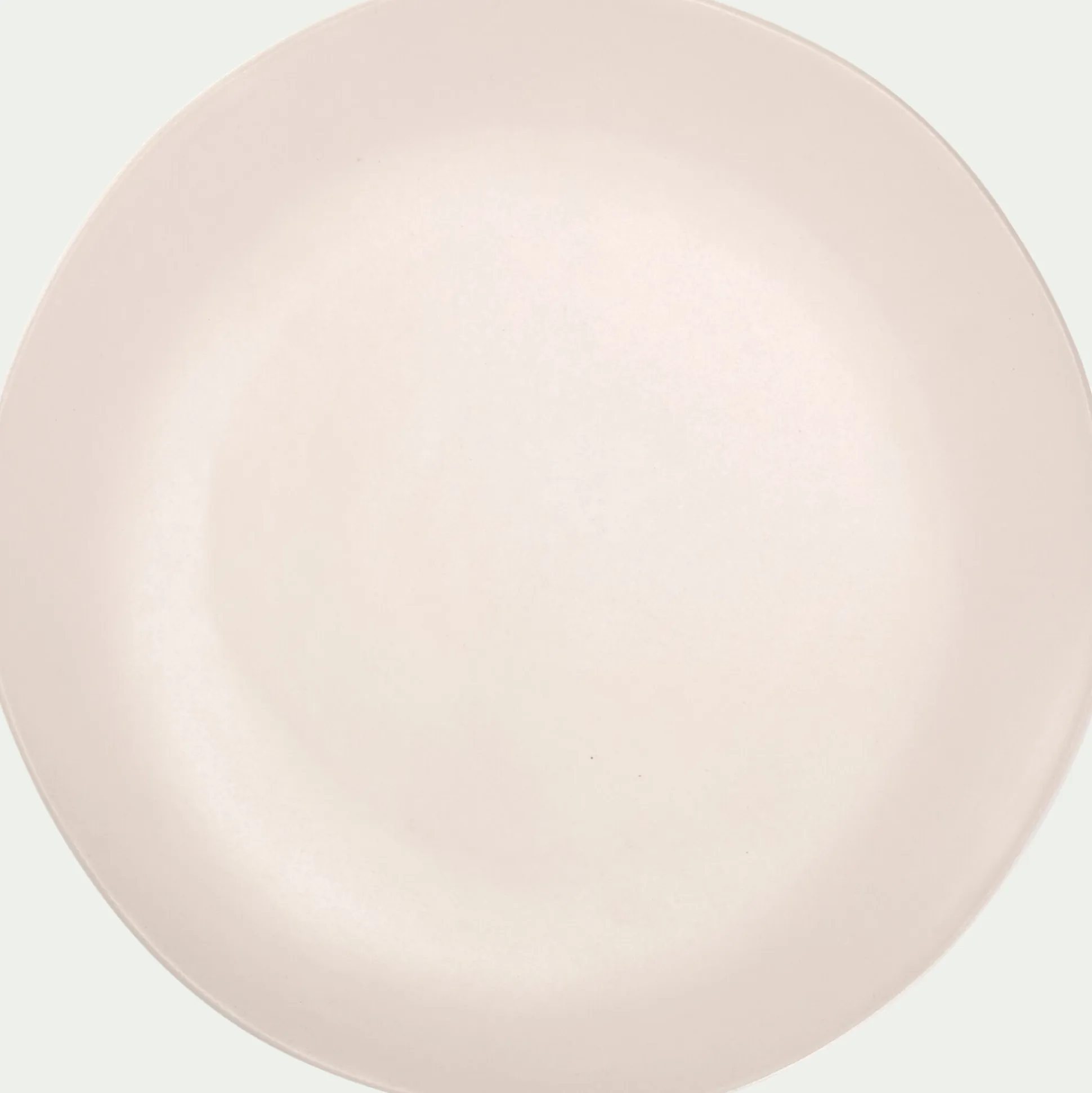 Assiette plate en grès D27,5cm - blanc ventoux