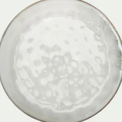Assiette plate en grès D27,5cm - vert